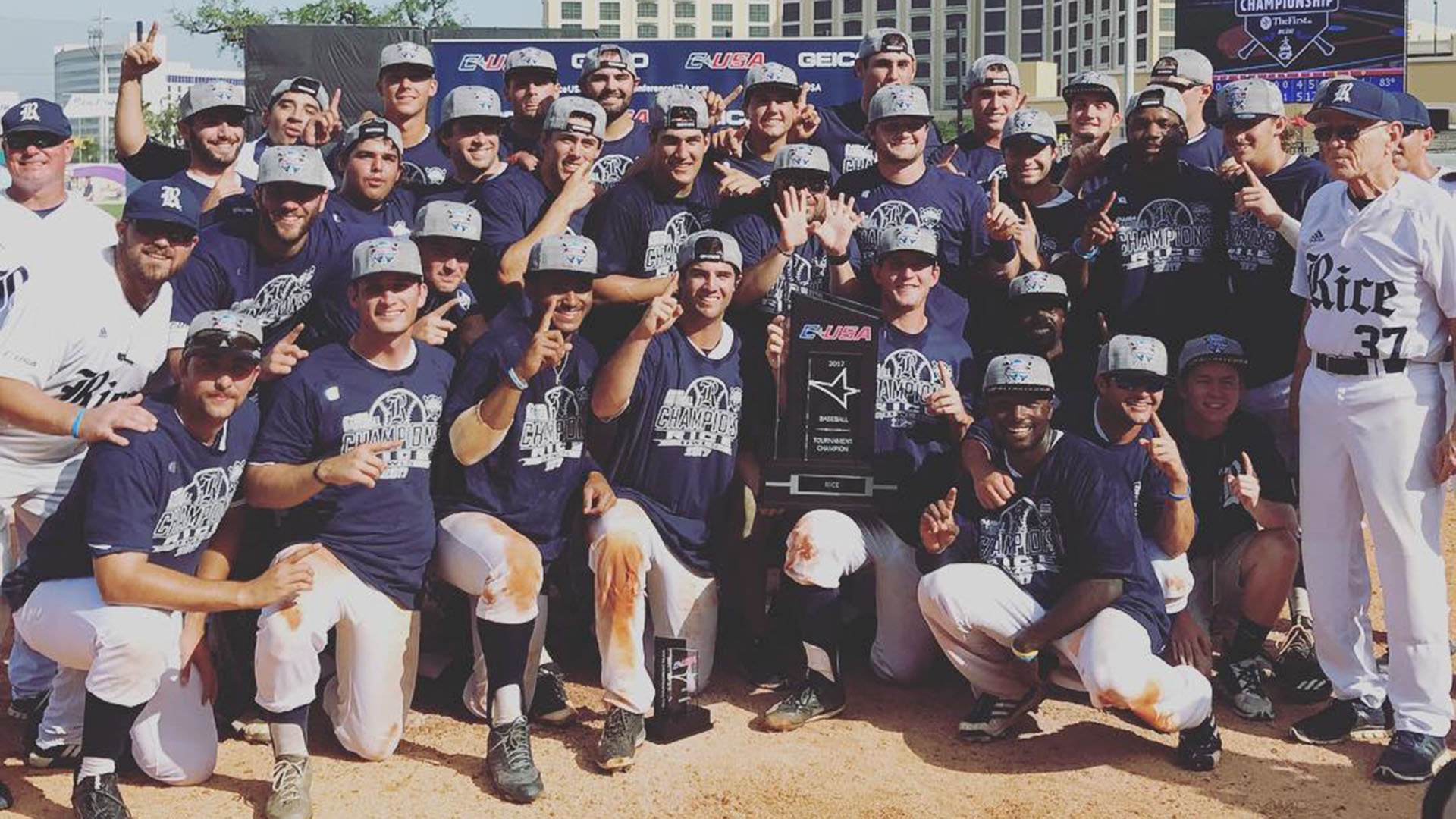 Myers and Gray on Rice's 2017 C-USA champion squad