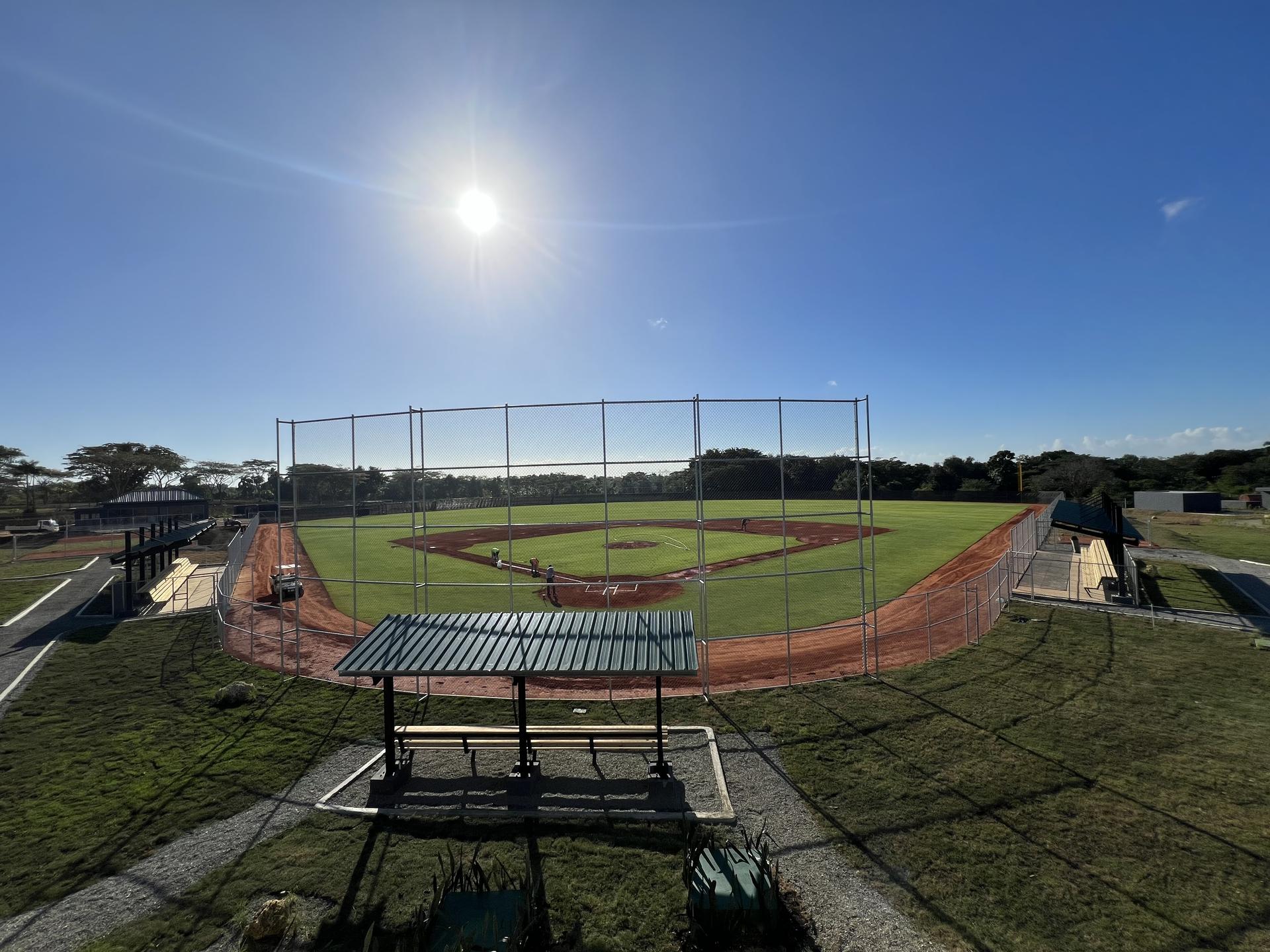 Fields at Orioles' Dominican Republic baseball academy