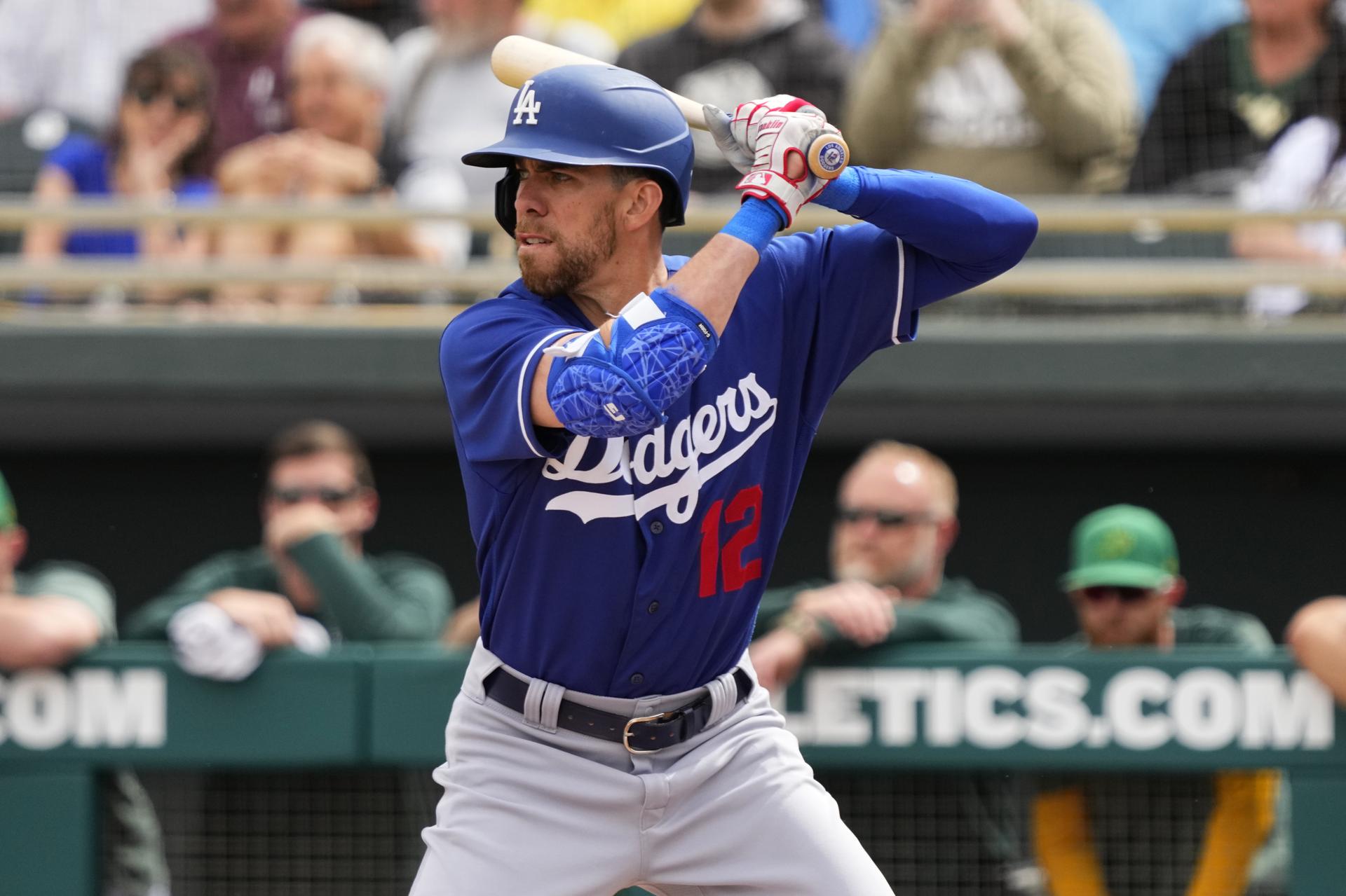 Bradley Zimmer in Spring Training with the Dodgers in 2023