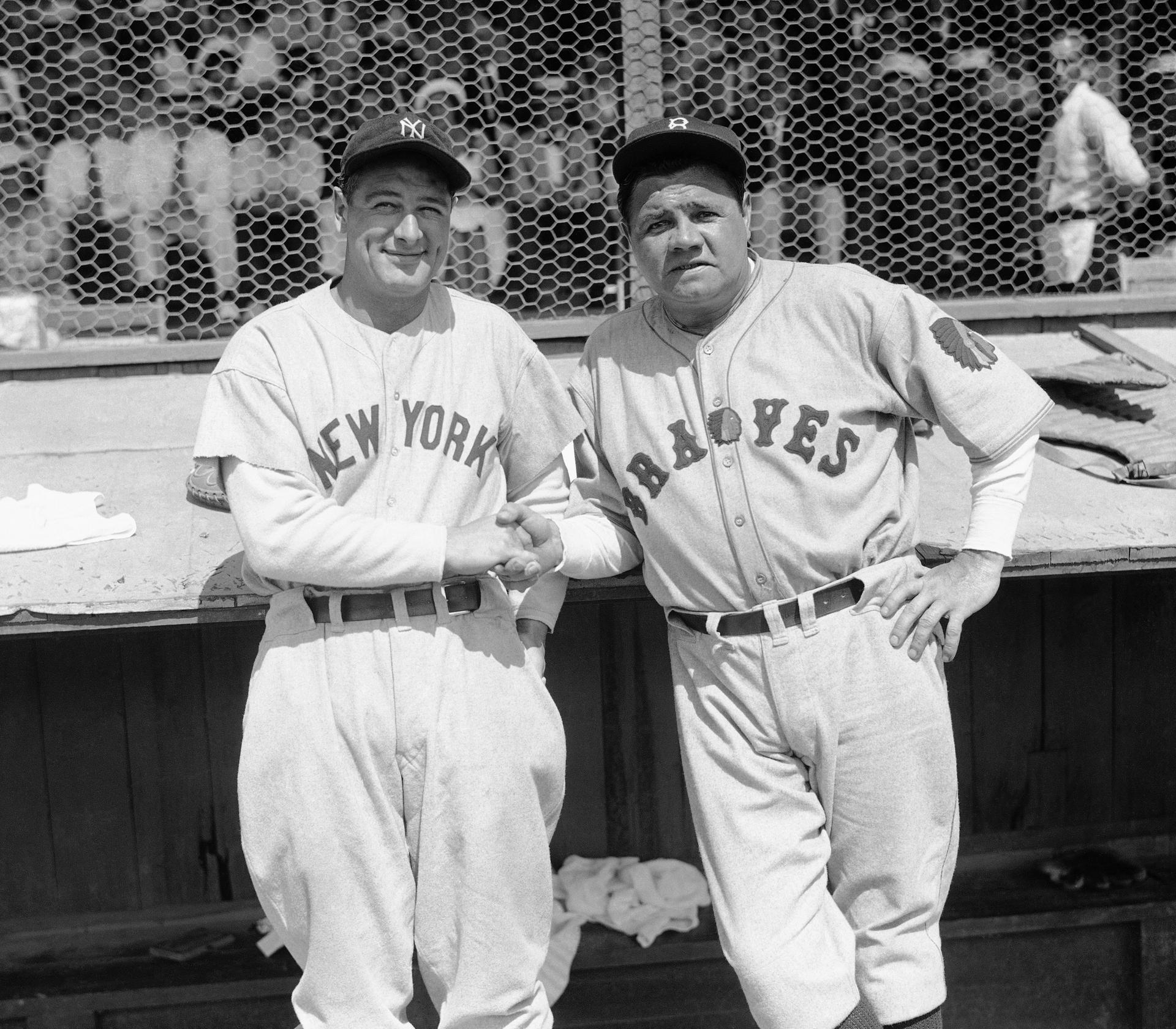 Lou Gehrig and Babe Ruth