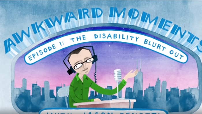 Cover photo for Jason Benetti's YouTube animated series Awkward Moments