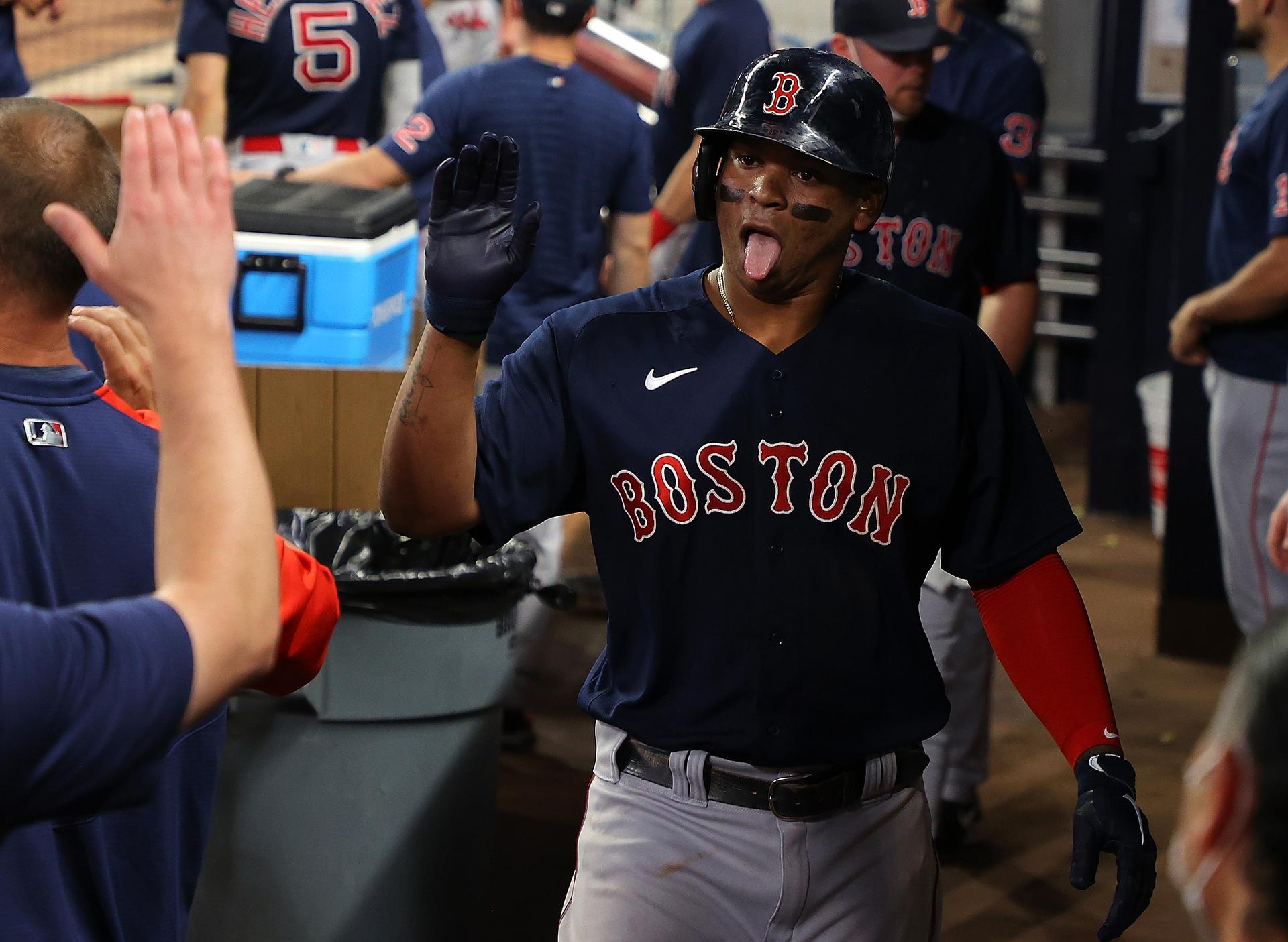 Rafael Devers mashes two homers as Red Sox greet Xander Bogaerts