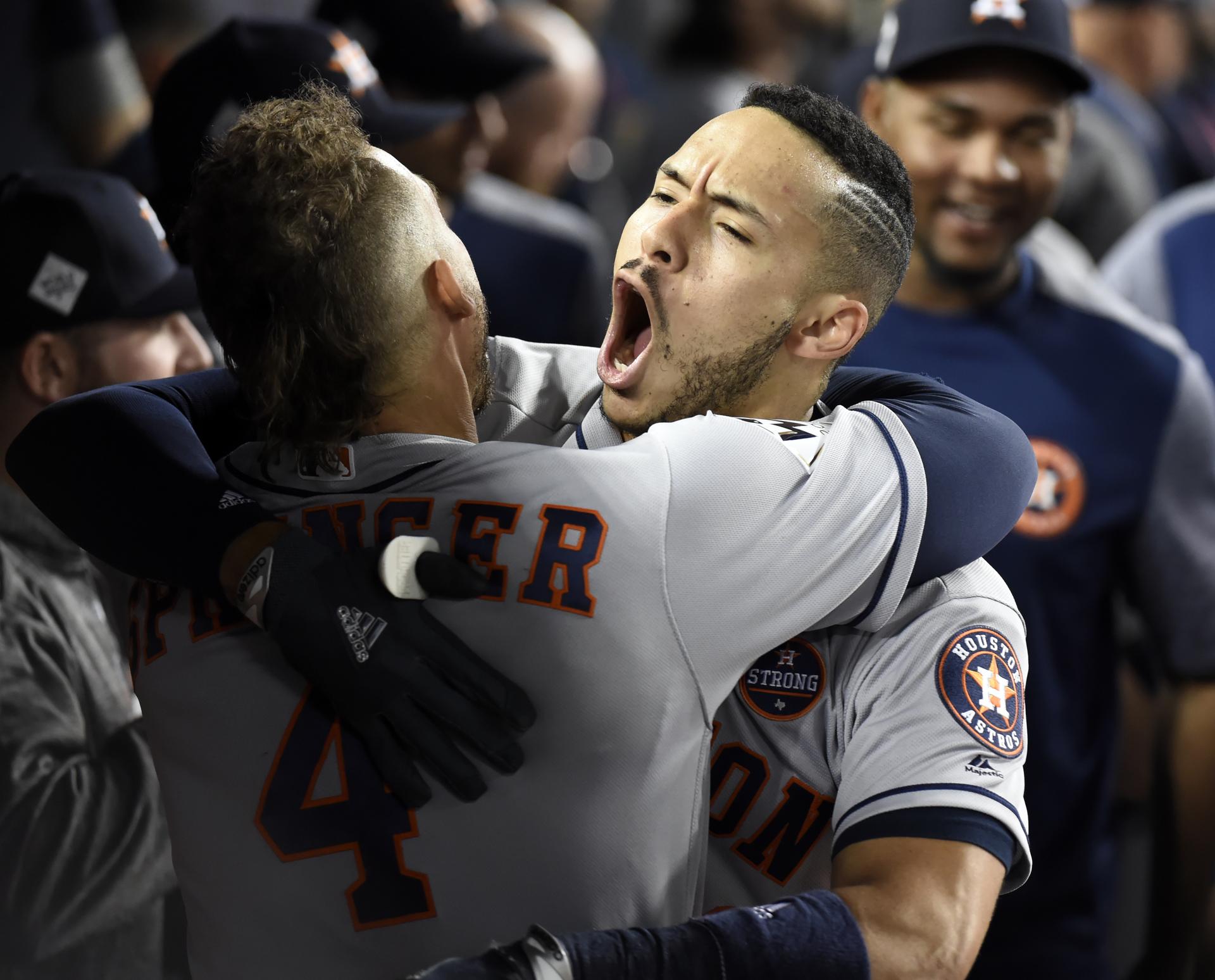 George Springer and Carlos Correa