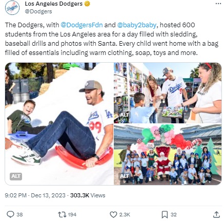 Dodgers tweet