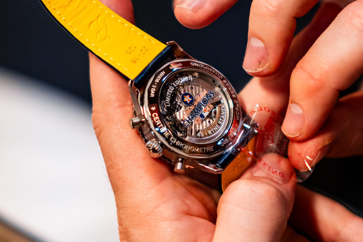 The Breitling watch given to Astros champion players by owner Jim Crane