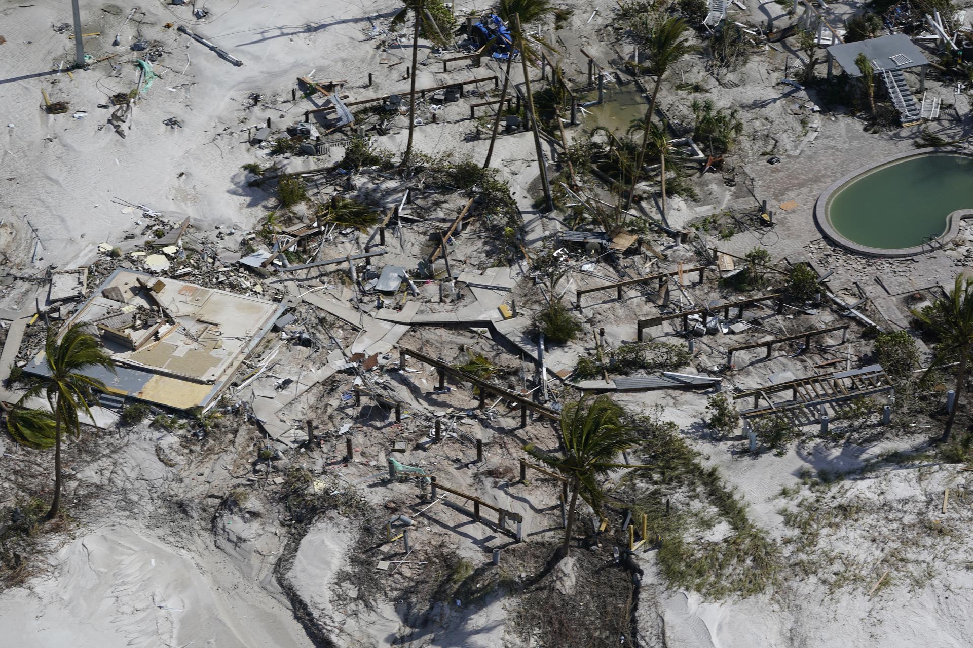 Area where homes once stood is seen in the aftermath of Hurricane Ian in Fort Myers