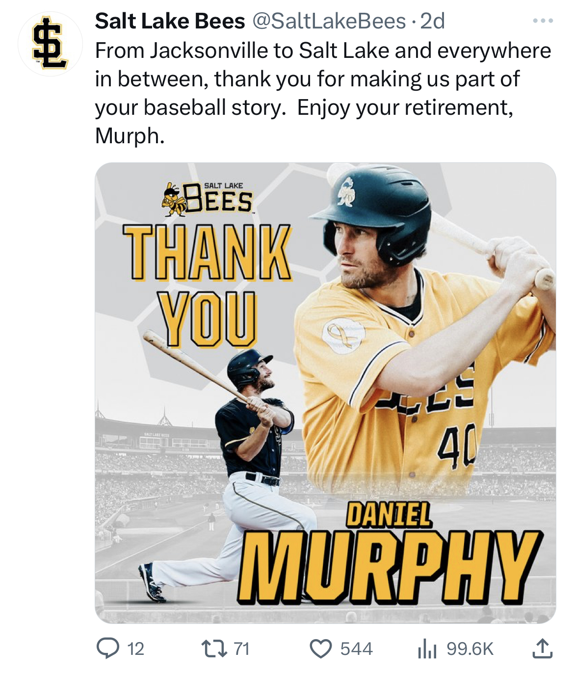 Daniel Murphy retires