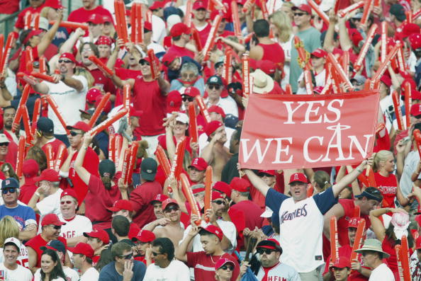Angels fans during 2002 ALCS