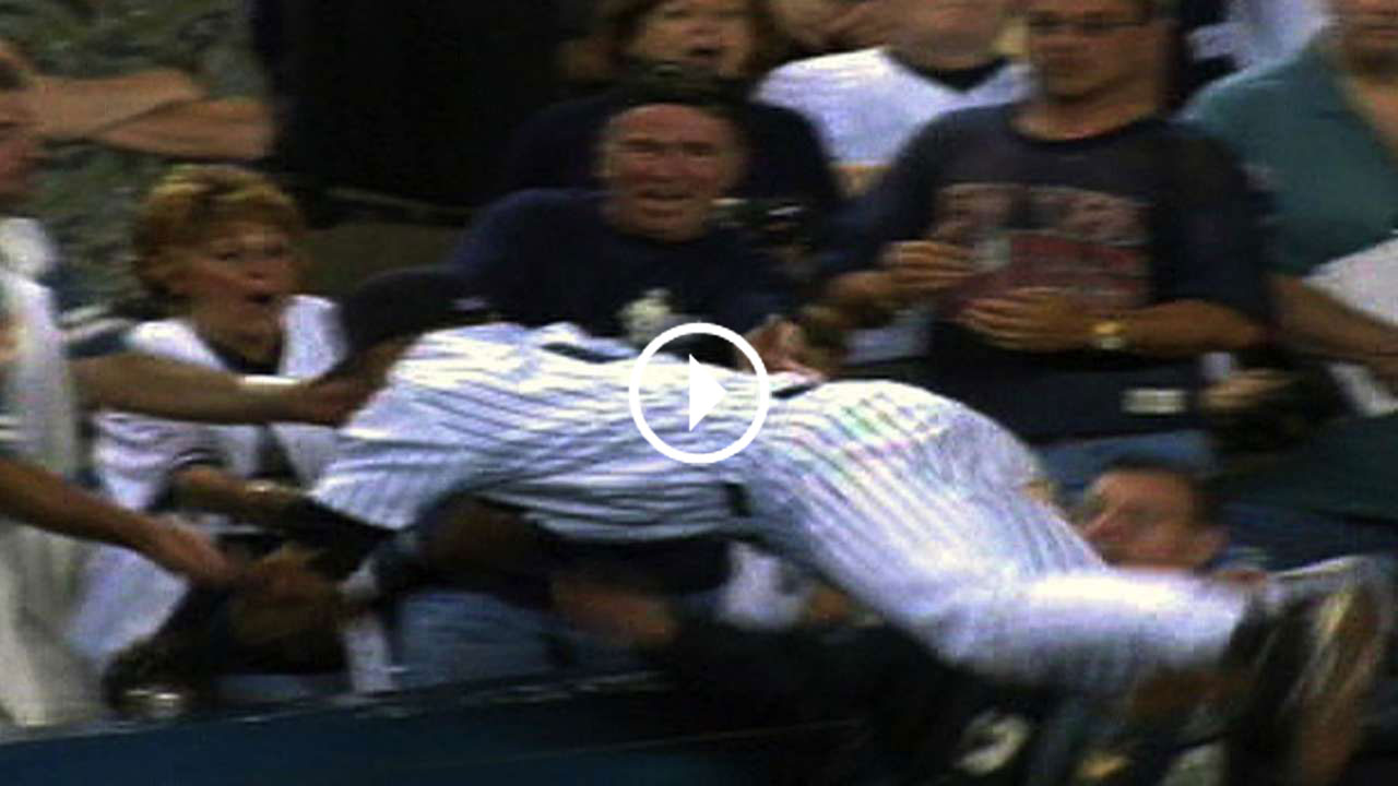 Derek Jeter's famous dive into the stands