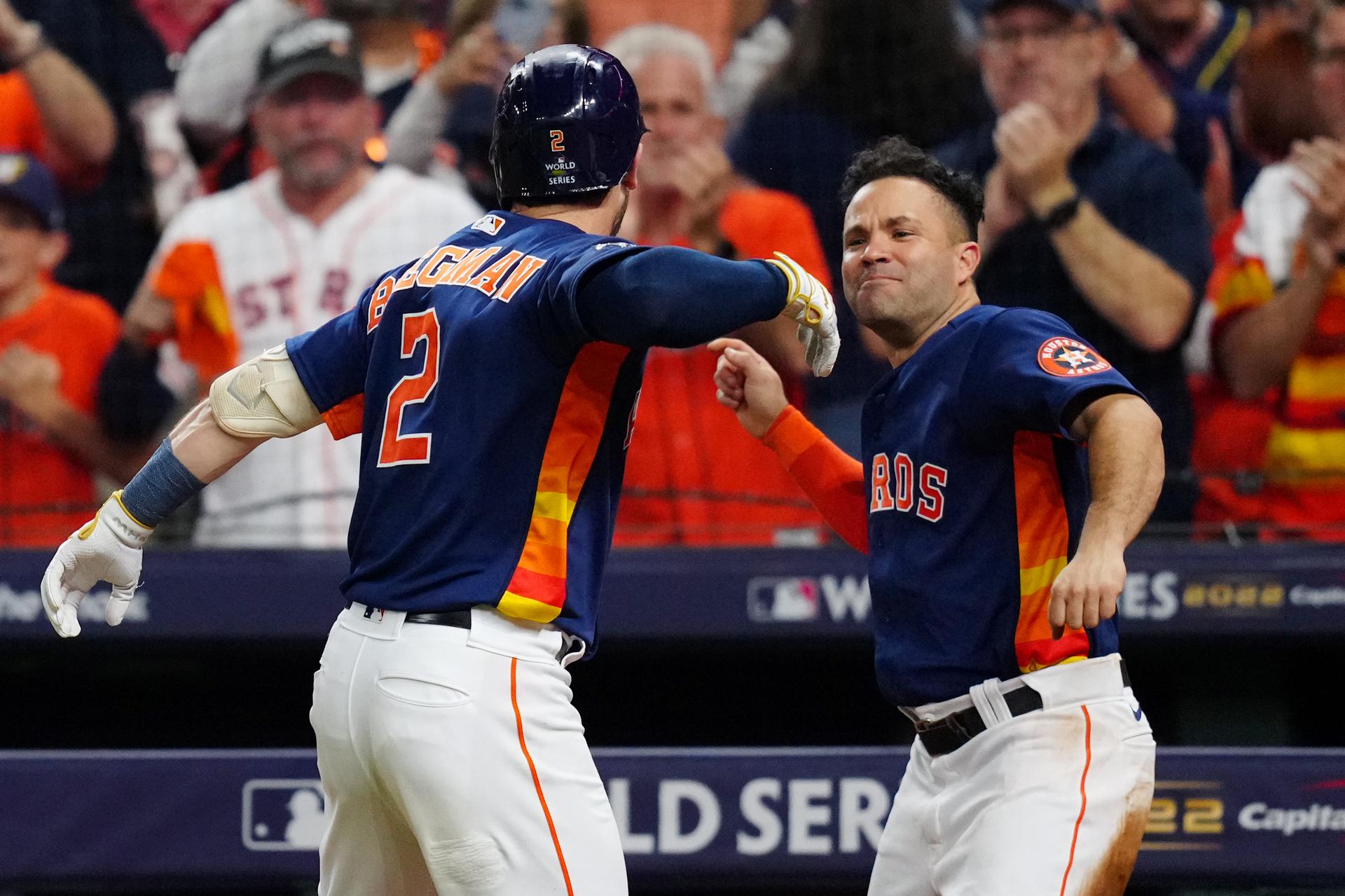 L to R: Alex Bregman, Jose Altuve