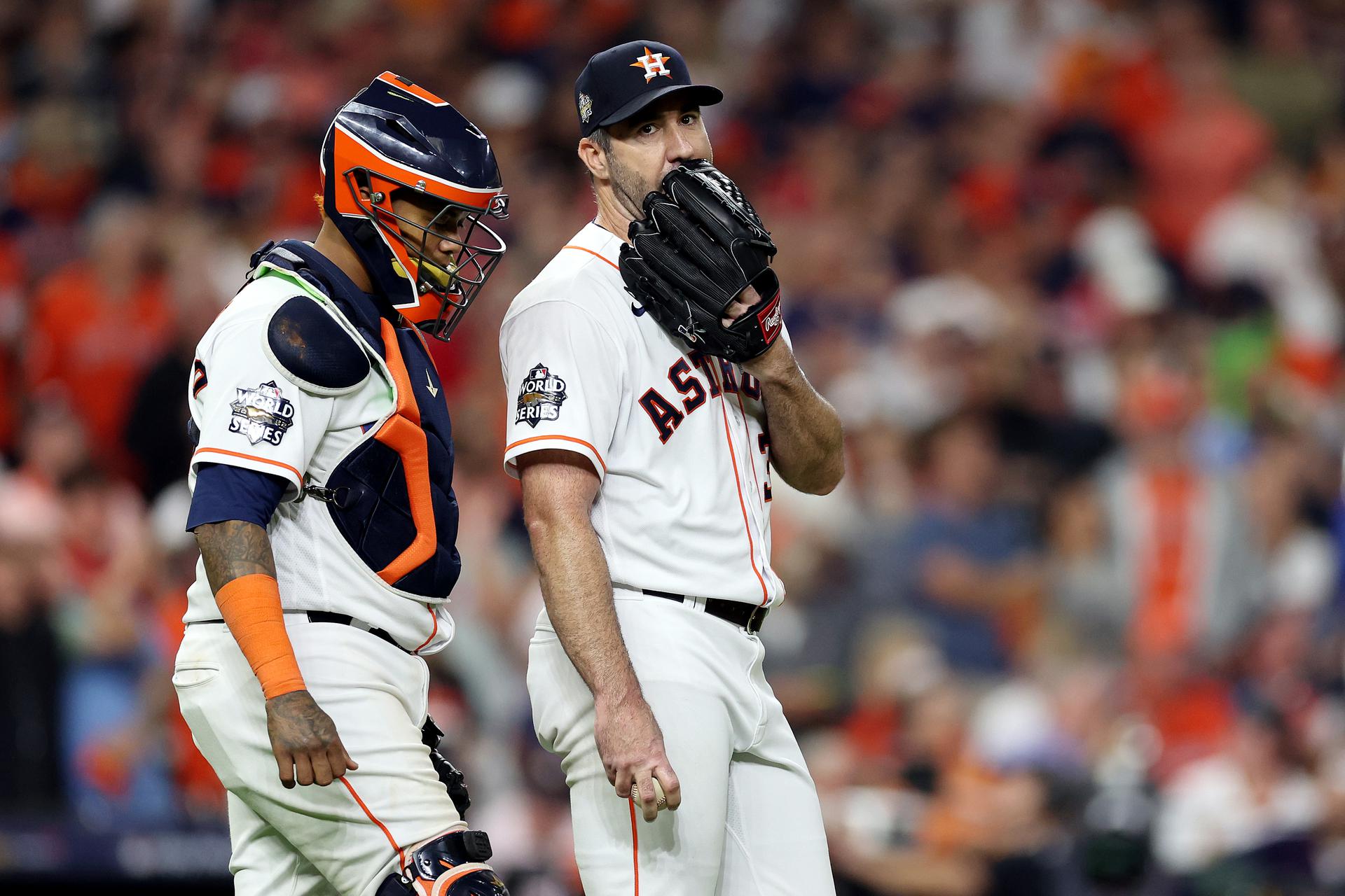 L to R: Martín Maldonado, Justin Verlander