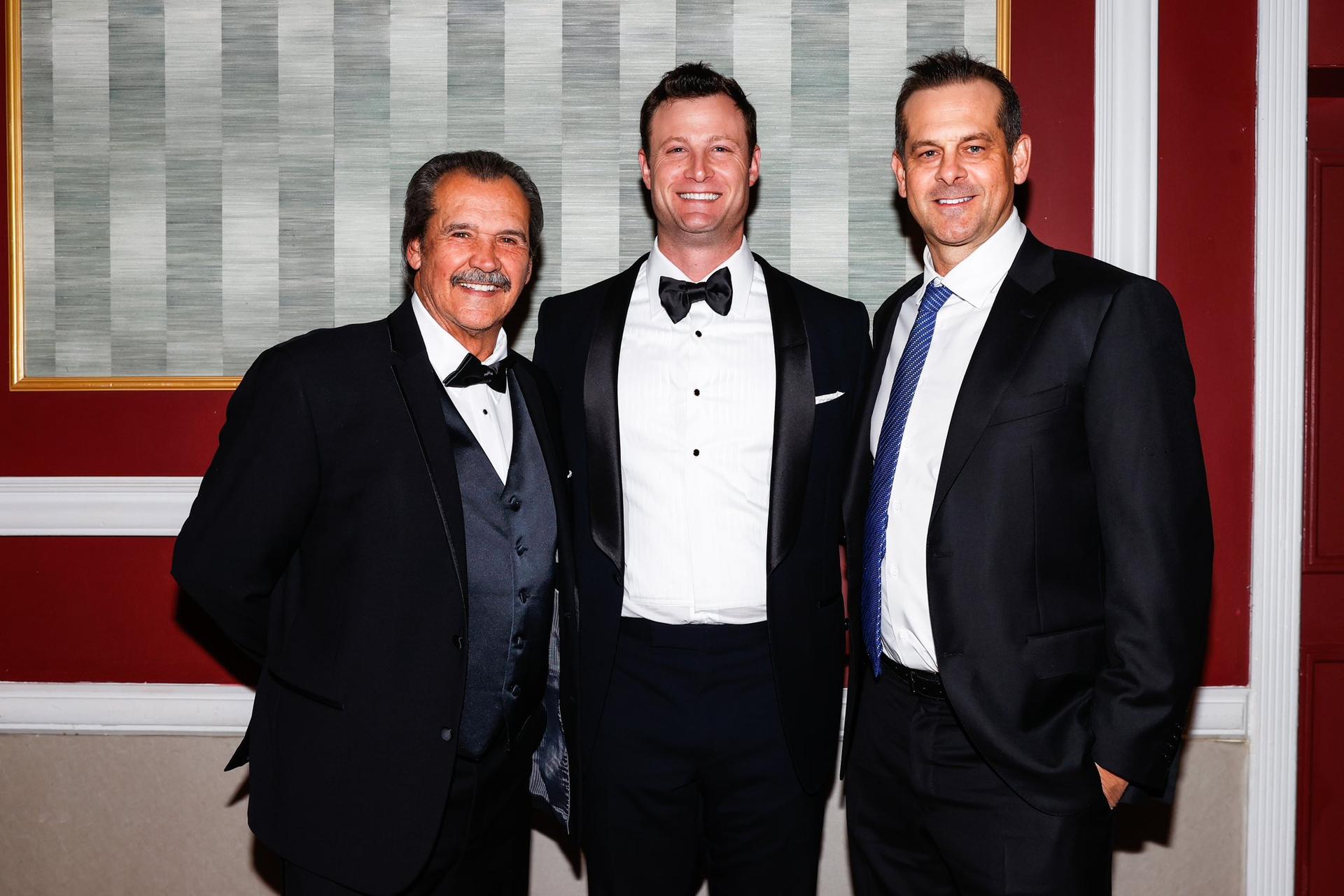 Ron Guidry, Gerrit Cole and Aaron Boone