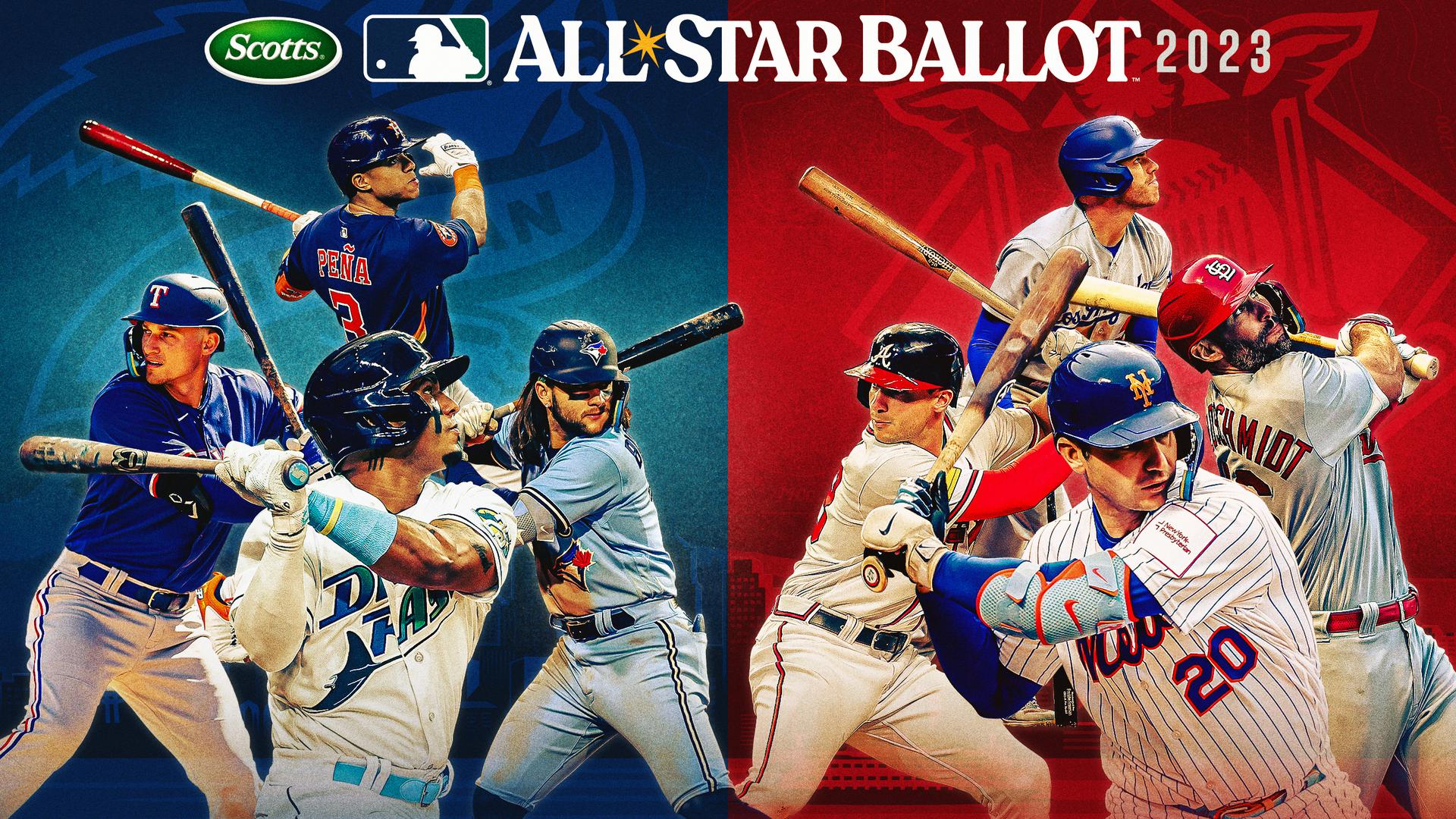 Collage of potential MLB All-Star players