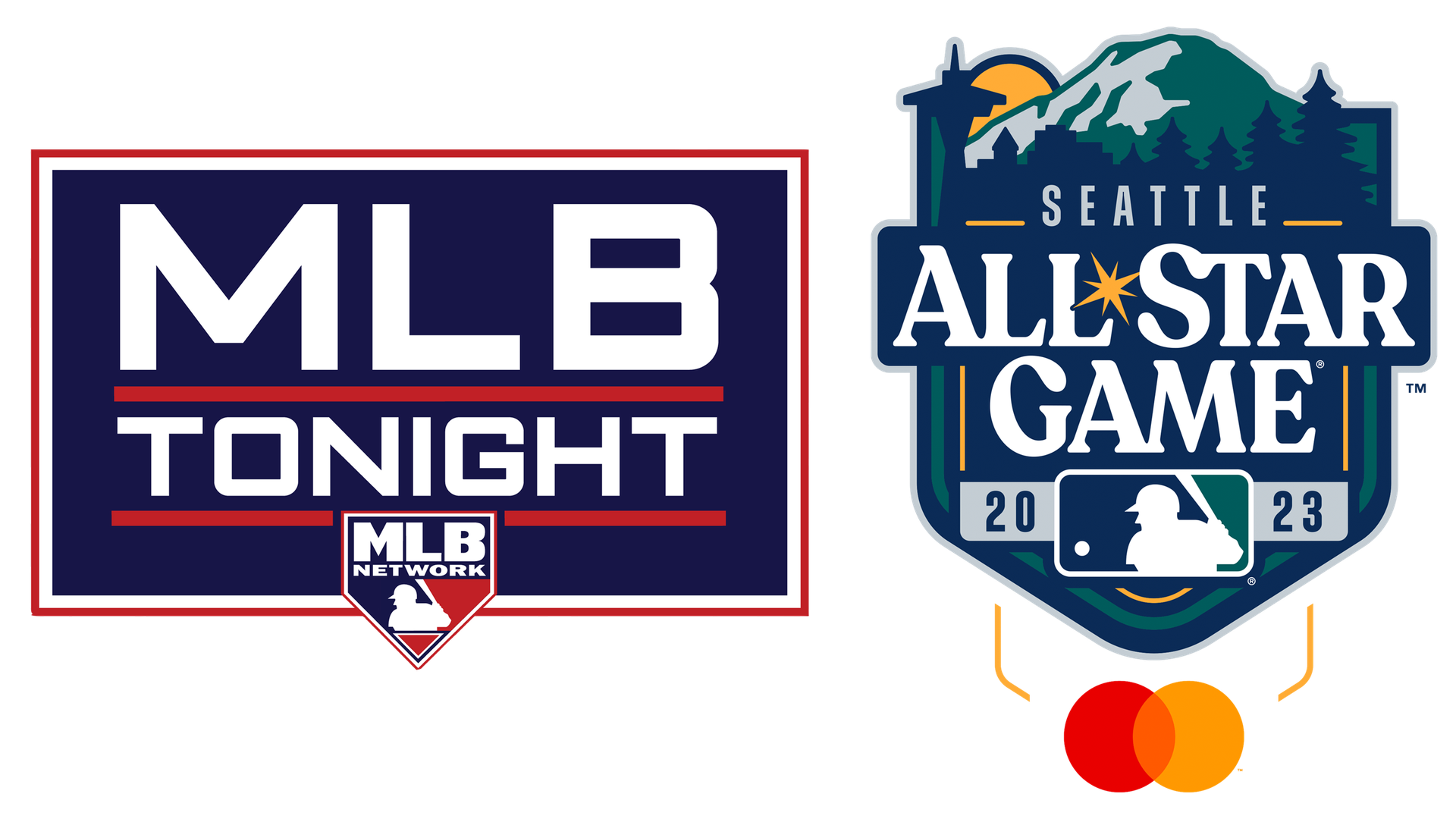 The MLB Tonight and 2023 All-Star Game logos