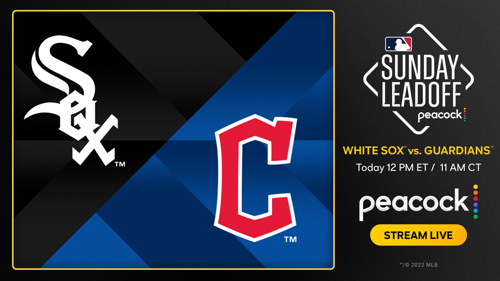 White Sox vs. Guardians on Peacock network