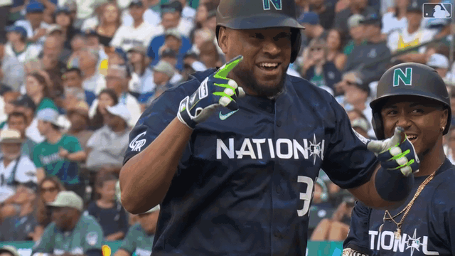 An animated gif of Elias Díaz celebrating with a leaping high-five