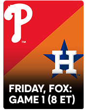 World Series Game 1, Friday on FOX (8 pm ET)