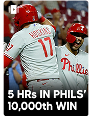 Phillies hit 5 home runs